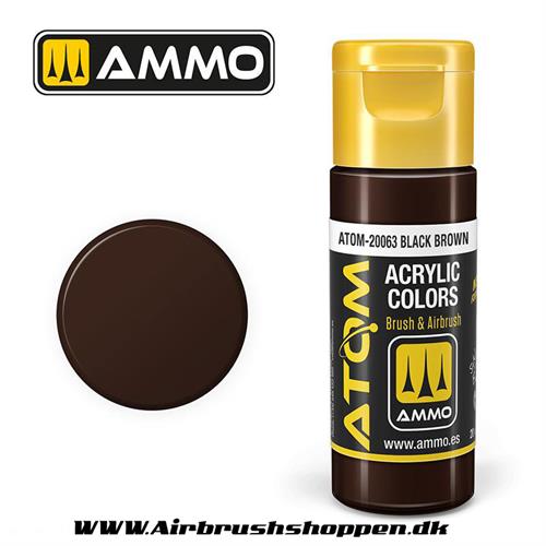 ATOM-20063 Black Brown  -  20ml  Atom color